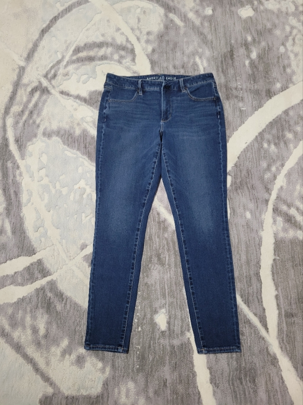American Eagle Outfitters Women's Dark Blue Skinny Jeans